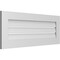 Ekena Millwork Vertical Surface Mount PVC Gable Vent: Functional, w/ 3-1/2"W x 1"P Standard Frame, 42"W x 16"H GVPVE42X1601SF - alternate 3